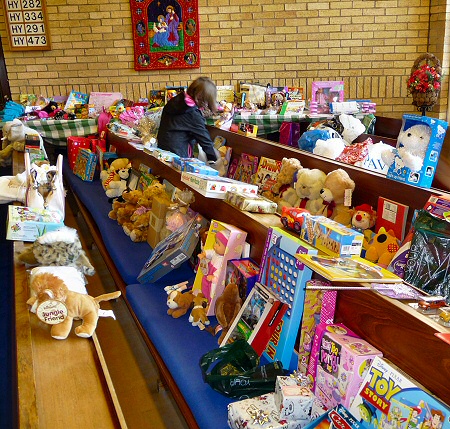 Donated toys are sorted for uplift